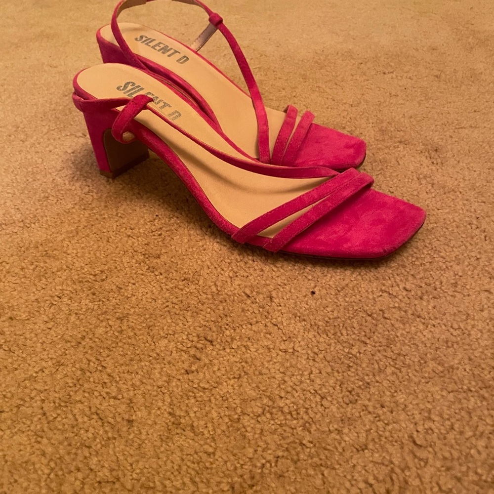 Silent D Fuchsia Strappy Heels